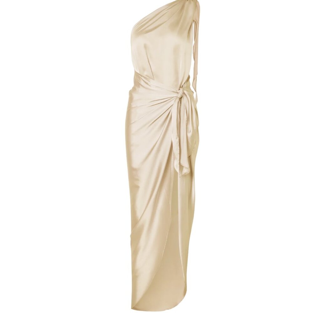 BAOBAB marea dress white satin wrap NWT - Picture 2 of 6